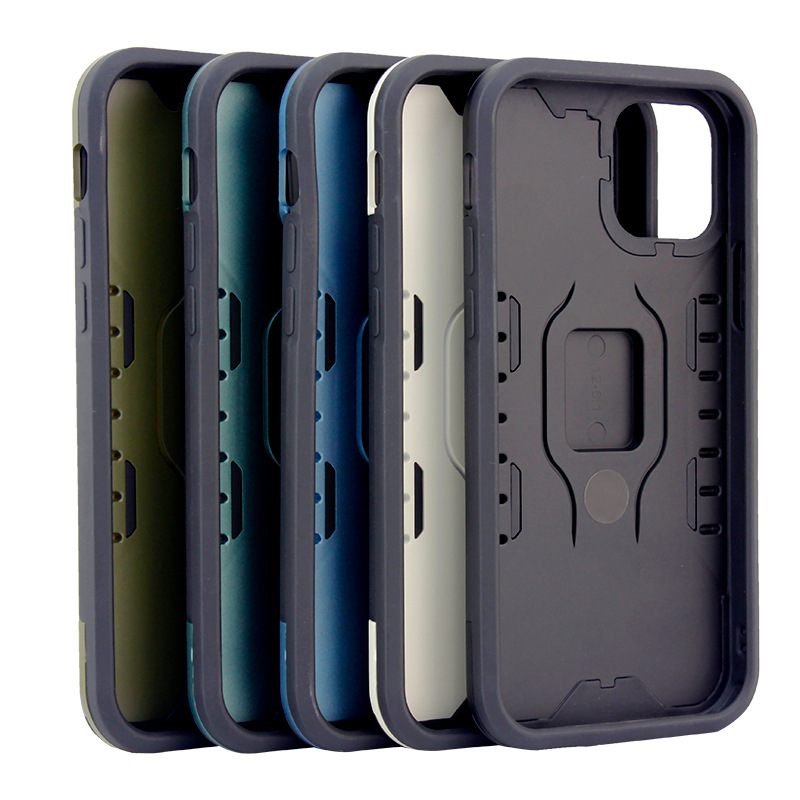 iphone12/pro 6.1寸大黃蜂指環(huán)扣支架 tpu+pc塑料手機(jī)殼定制廠(chǎng)家